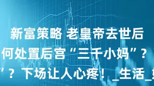 新富策略 老皇帝去世后，新皇帝如何处置后宫“三千小妈”？下场让人心疼！_生活_妃子_女子